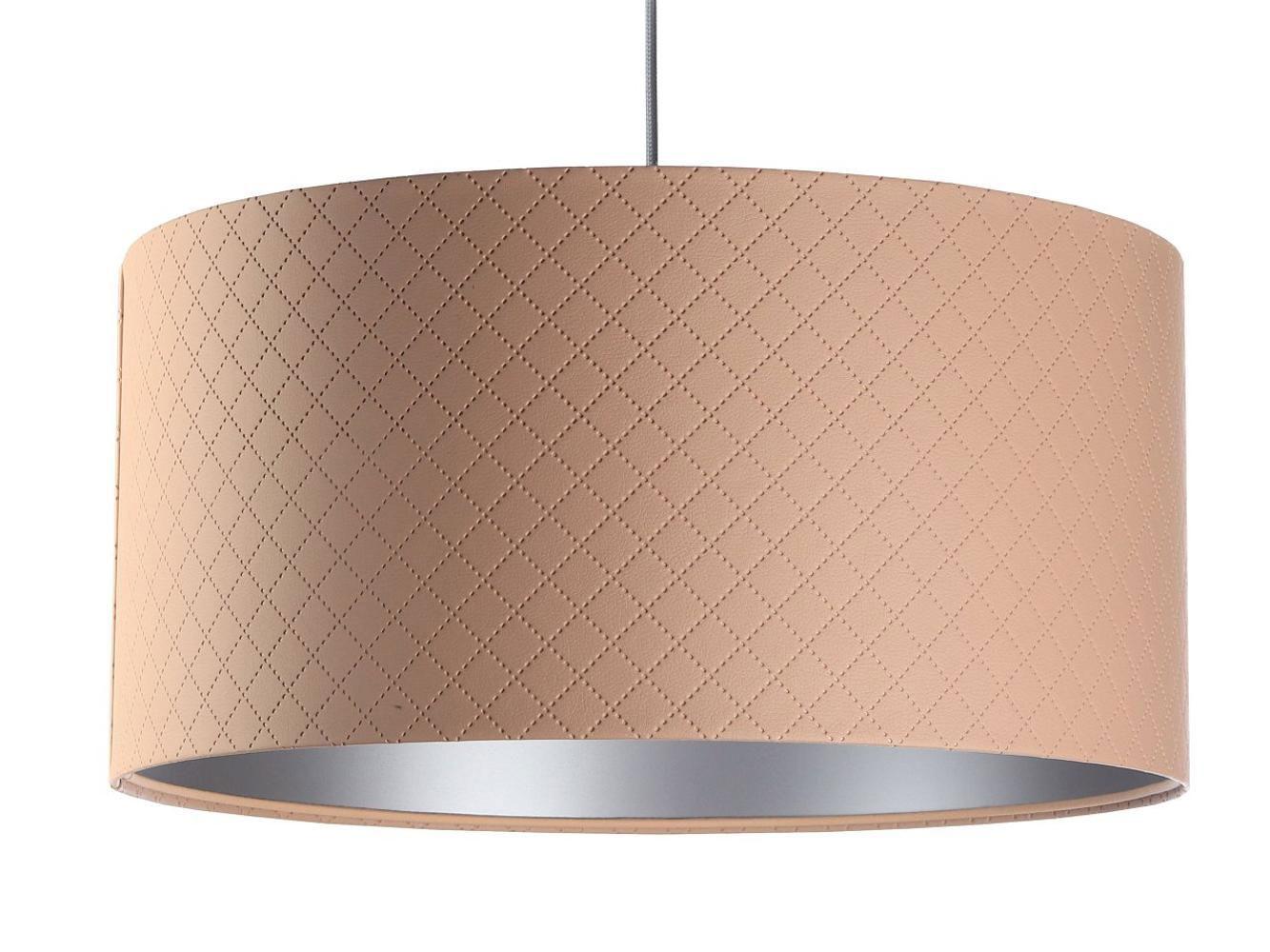 HÄNGELEUCHTE Silber 50/25 cm - Beige/Silberfarben, Kunststoff (50/0.8/25cm) - ONZENO
