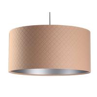 HÄNGELEUCHTE Silber 50/25 cm - Beige/Silberfarben, Kunststoff (50/0.8/25cm) - ONZENO