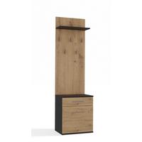 SCHUHSCHRANK Anthrazit, Artisan 50/180/35 - Anthrazit, Holzwerkstoff (50/180/35cm) - RAUMHIRSCH FURNITURE