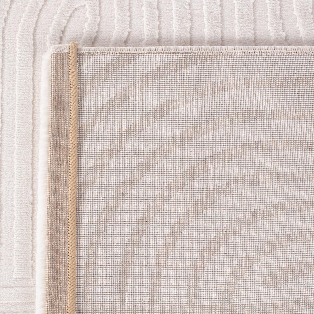 TEPPICH Kurzflor ILLER in Creme, mit 3D-Design, aus Jute, 280 x 370 cm - Beige, Textil (370/280cm) - KADIMA DESIGN