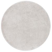 HOCHFLOR LUXUS VELOURS TEPPICH TOUCH RUND - Silberfarben, Textil (100/100cm) - Snapstyle