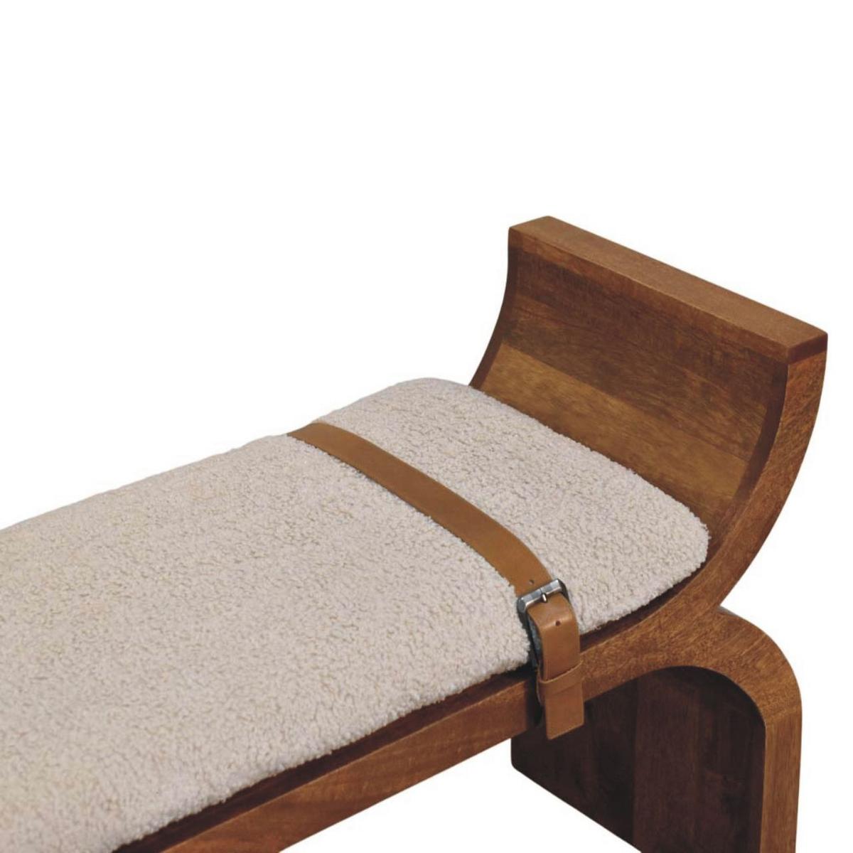 SITZBANK mit Amber-Eichen-Finish, braun. - Braun, Holz (120/60/35cm) - Artisan Furniture