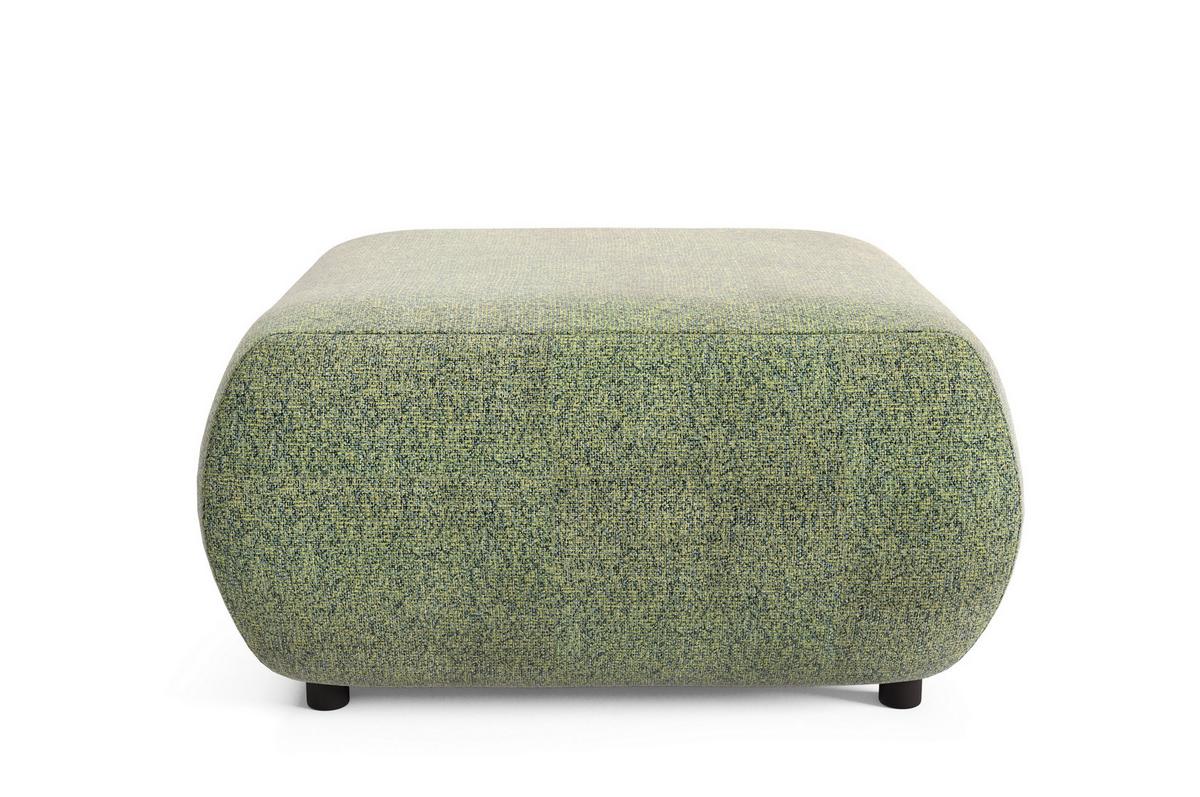 POLSTERHOCKER DELTA Modern Sitzhocker, Fußhocker Grün - Grün, Holzwerkstoff/Kunststoff (88/41/88cm) - MASSENO