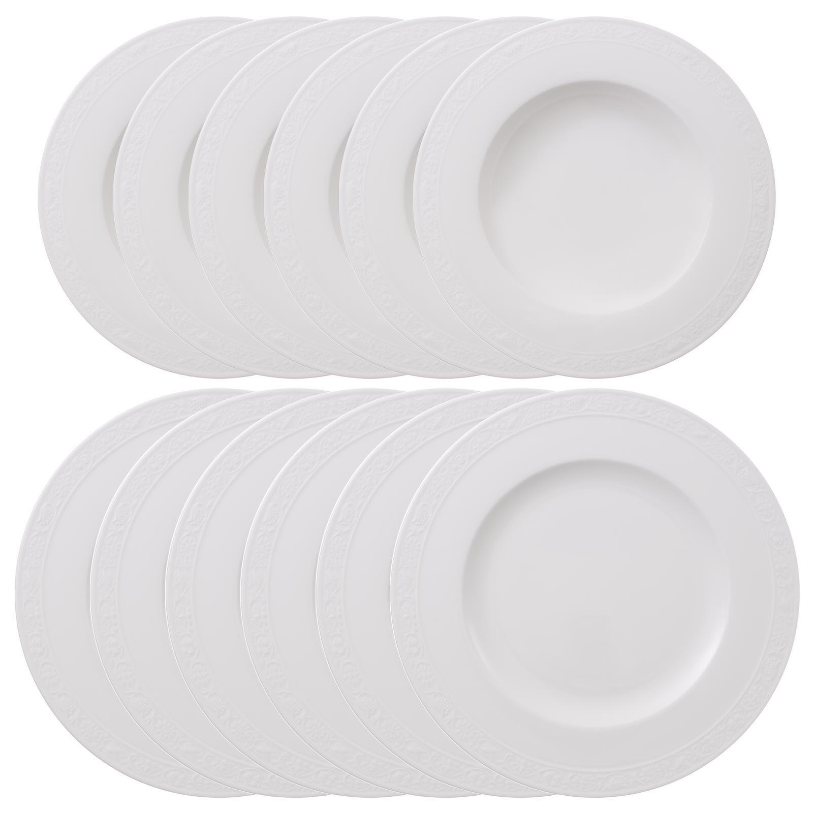 TAFELSERVICE White Pearl weiß 12-tlg. - Weiß, Keramik (2/2/2cm) - Villeroy & Boch