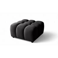 POLSTERHOCKER Flow - Schwarz, Holzwerkstoff/Textil (96/42/96cm) - Fun Möbel