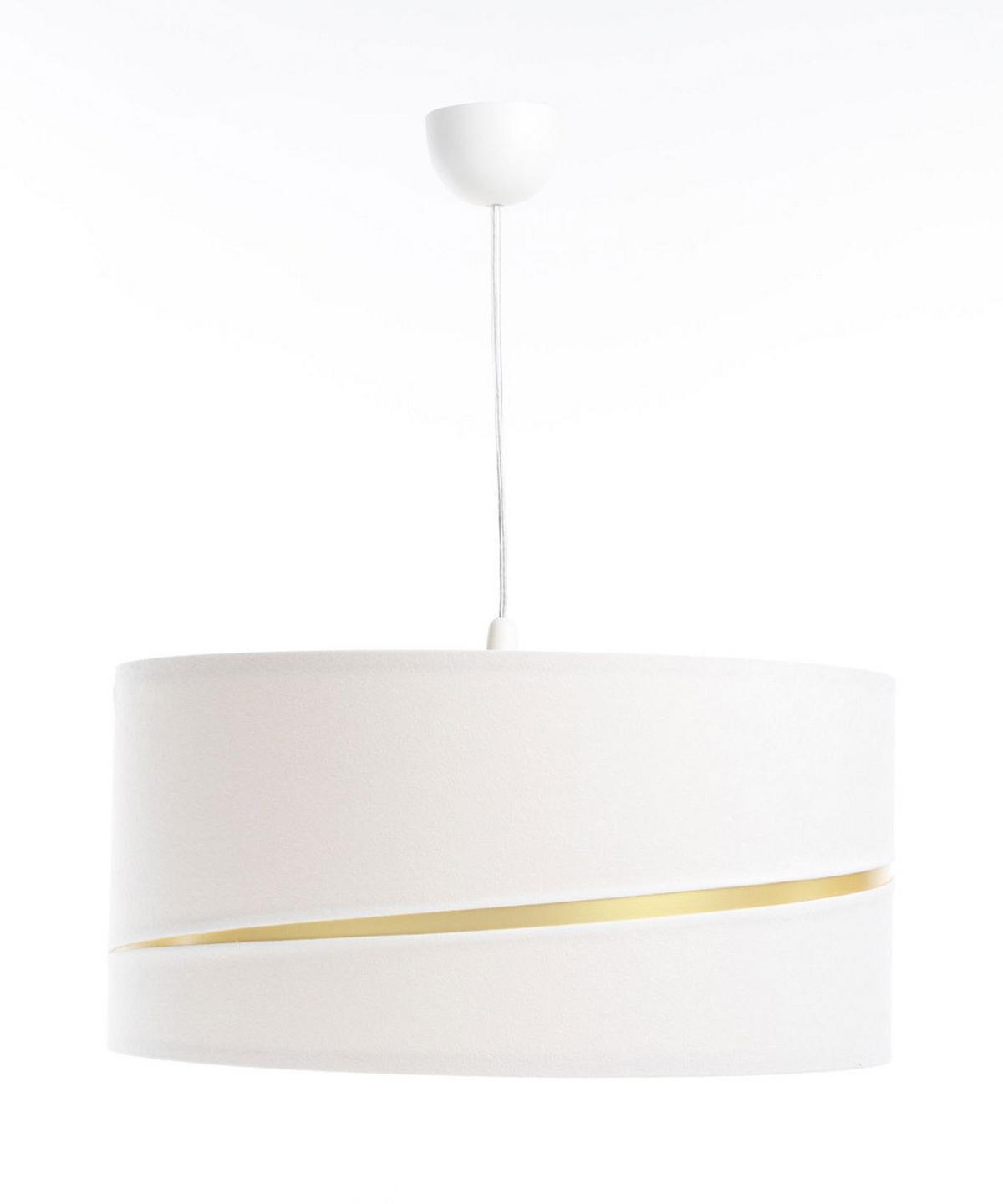 HÄNGELEUCHTE Gold 40/20 cm - Goldfarben/Weiß, Kunststoff (40/0.4/20cm) - ONZENO