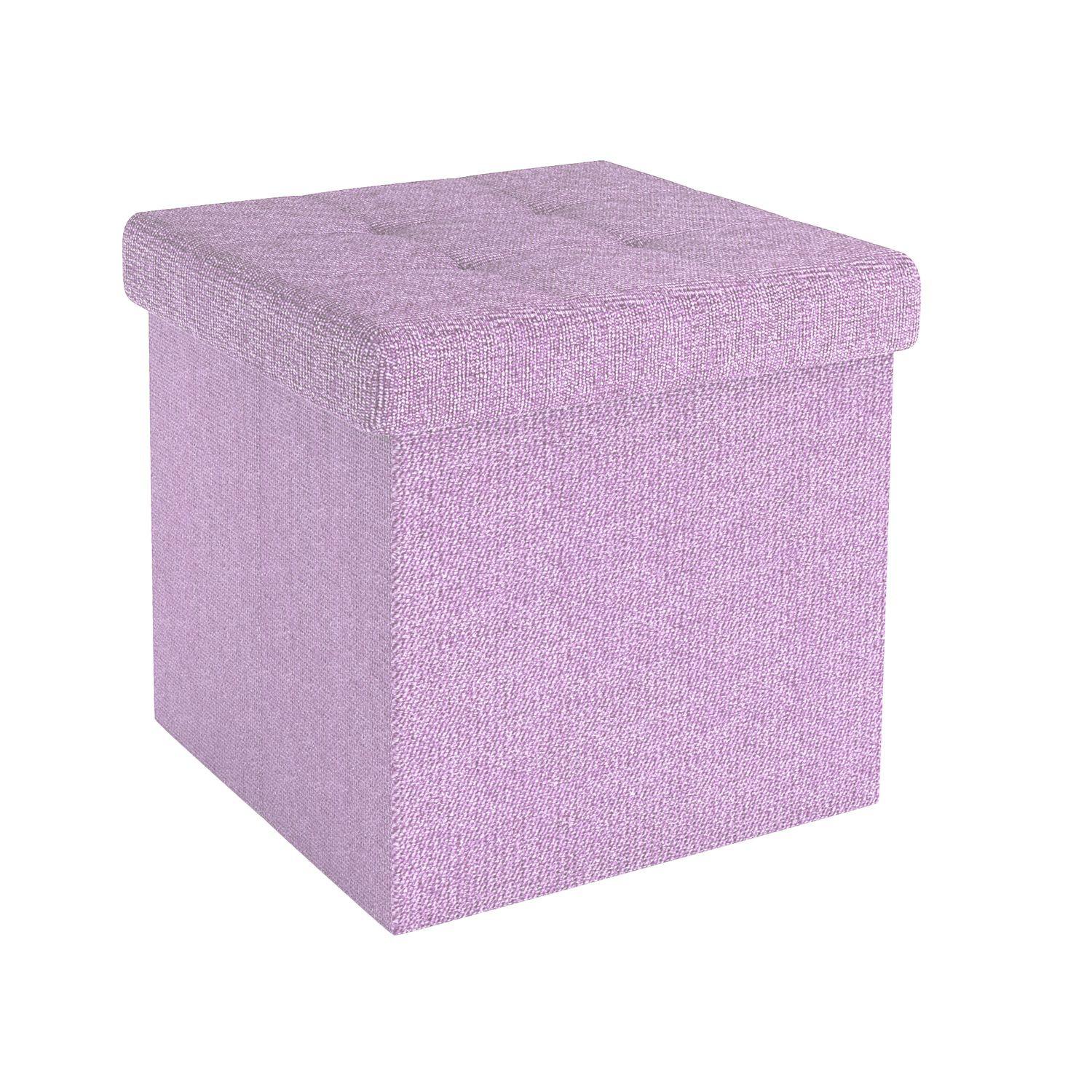 SITZWÜRFEL Faltbar 30/30/30 cm (Rosa) - Rosa, Textil (30/30/30cm) - Intirilife