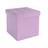 SITZWÜRFEL Faltbar 30/30/30 cm (Rosa) - Rosa, Textil (30/30/30cm) - Intirilife