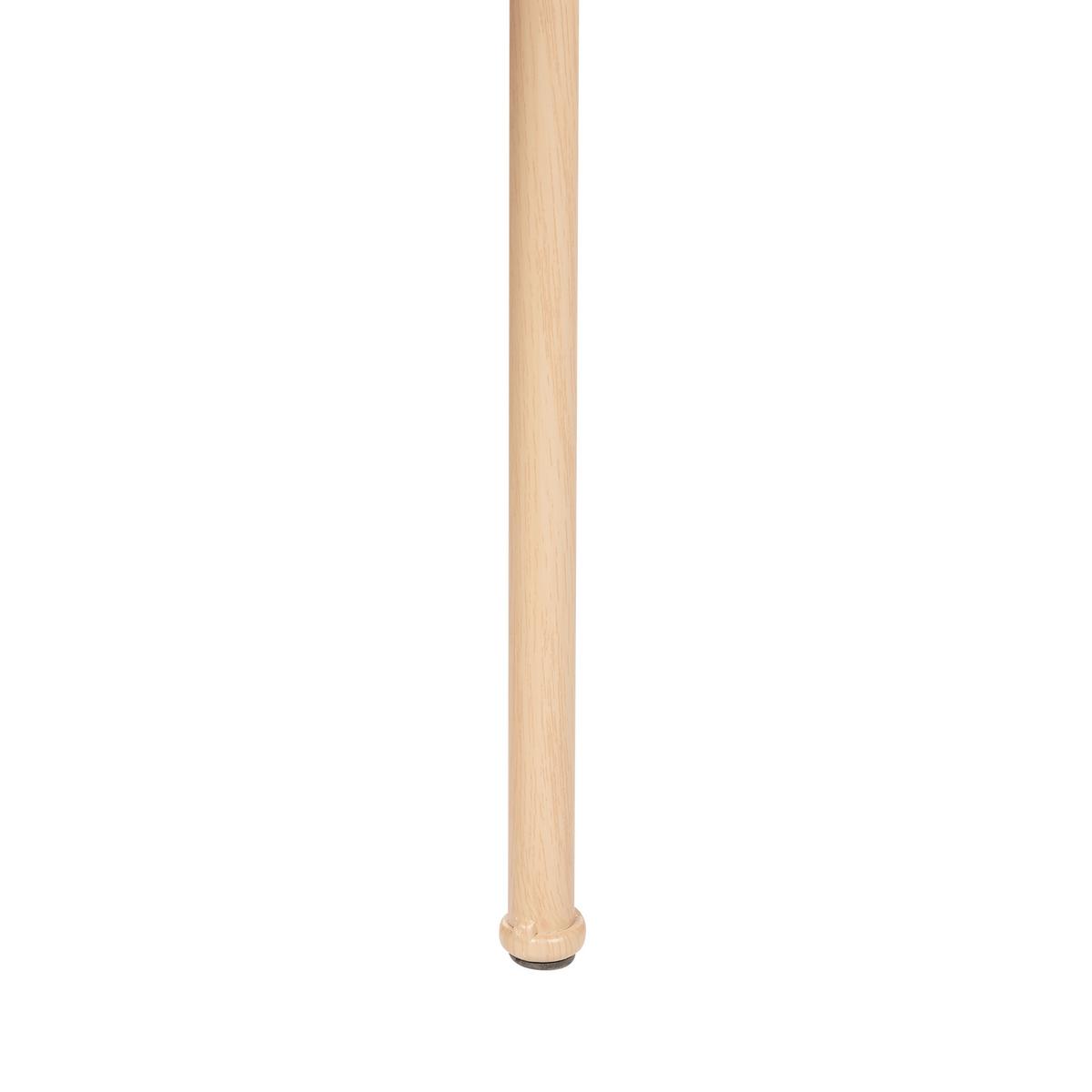 ESSZIMMERSTUHL 2er-Set Metall heller Holzfarbton/creme Andover - Hellbraun/Beige, Metall (50/75/50cm) - Beliani