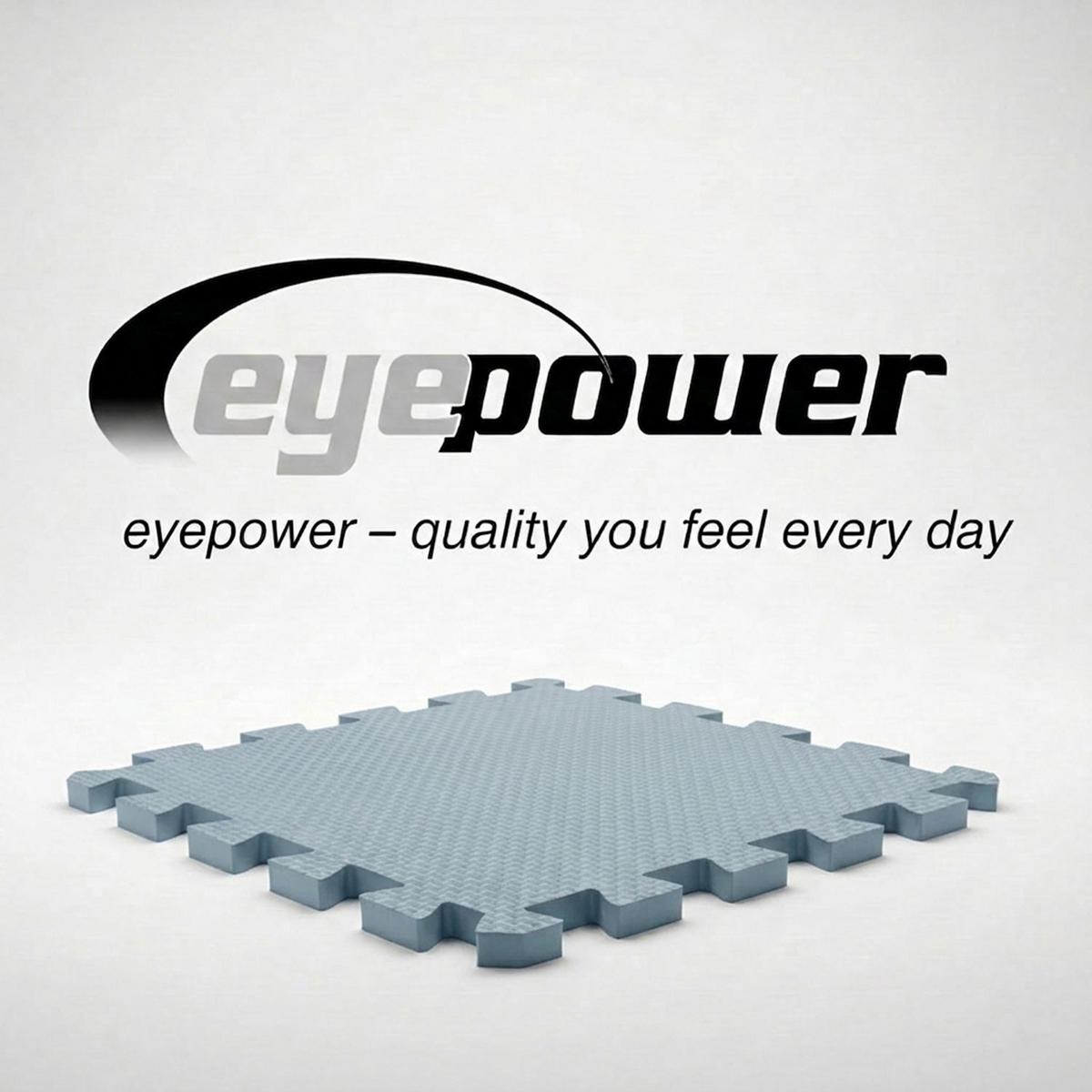 BODENSCHUTZMATTE 30x30x1 cm, Grau, 9er Set - Grau, Kunststoff (30/30cm) - eyepower