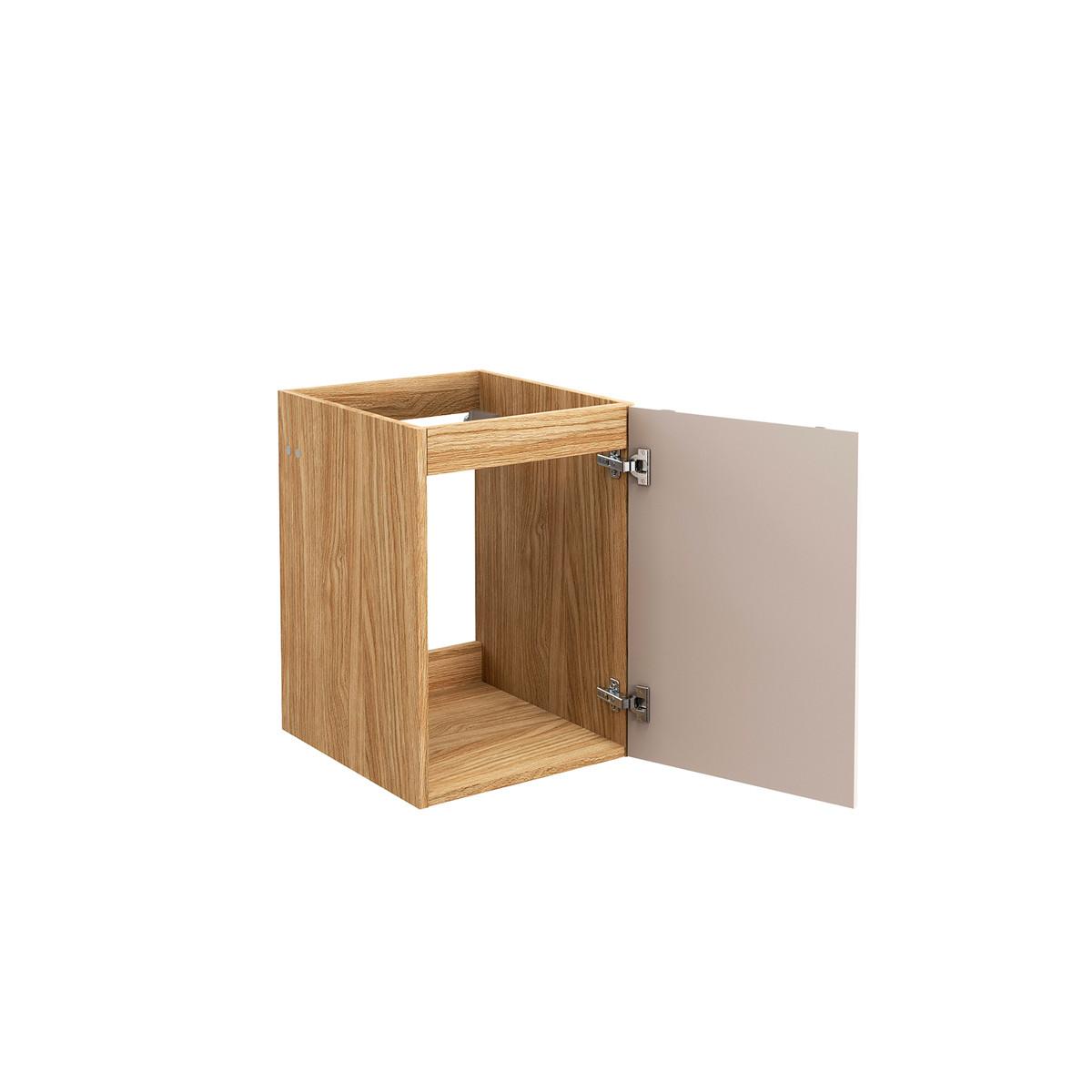 BADMÖBEL 120cm Mallory 2er-Set Beige und Holz - Braun, Holzwerkstoff (120/59.5/46cm) - Petits-meubles
