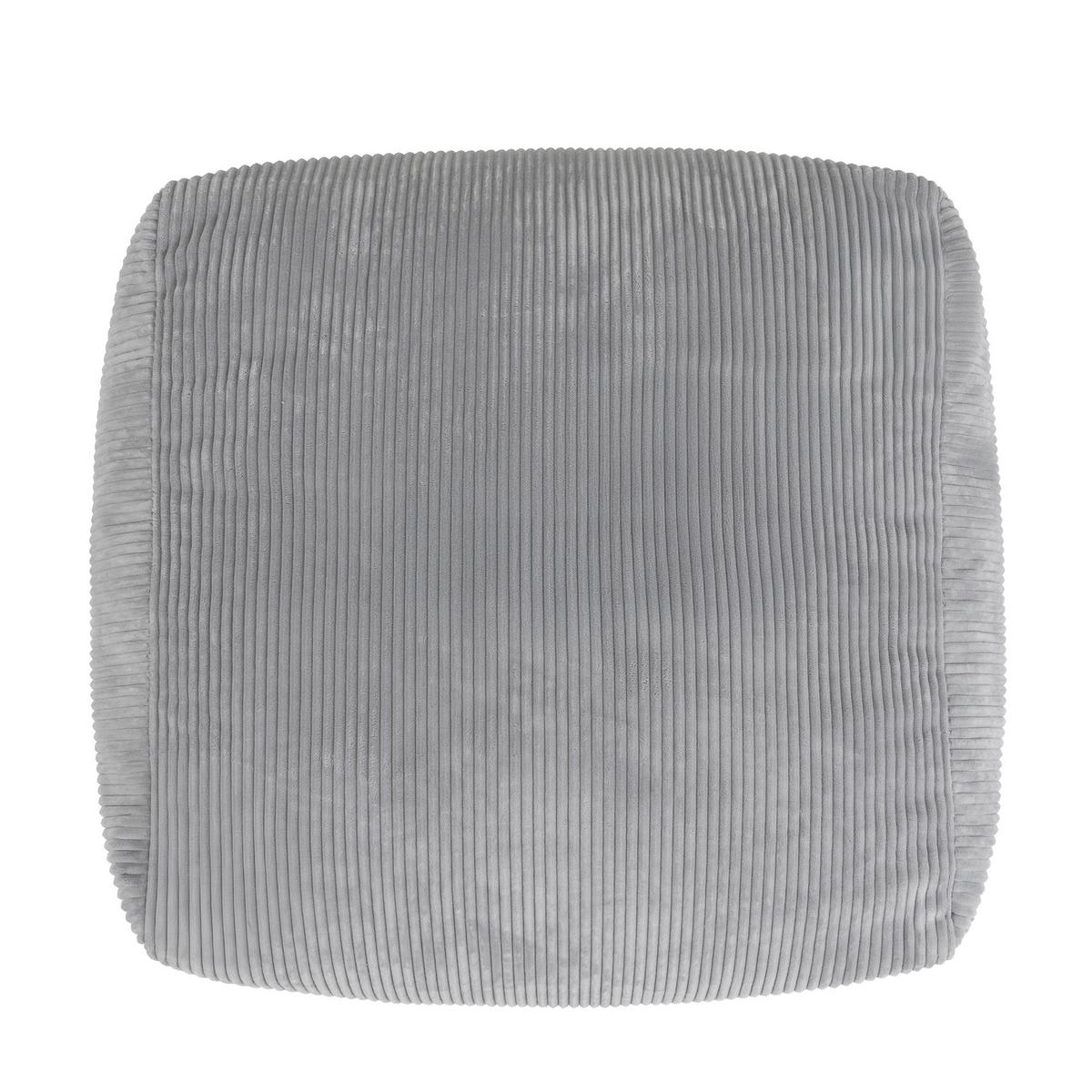 SITZSACK-OTTOMANE ZEN modular Cord - Grau, Textil (95/46/95cm) - icon