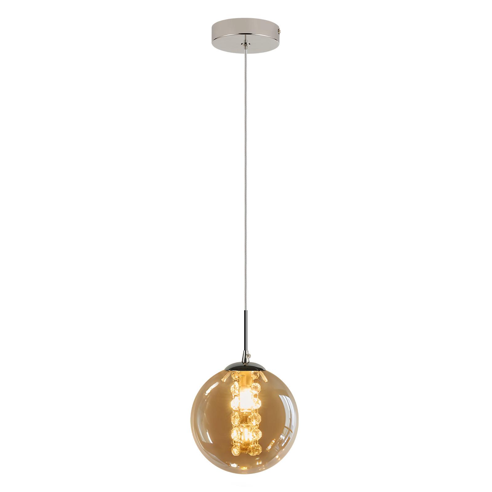 PENDELLEUCHTE Camaryn 15/10/150 cm - Bernsteinfarben, Glas (15/10/150cm) - ZMH