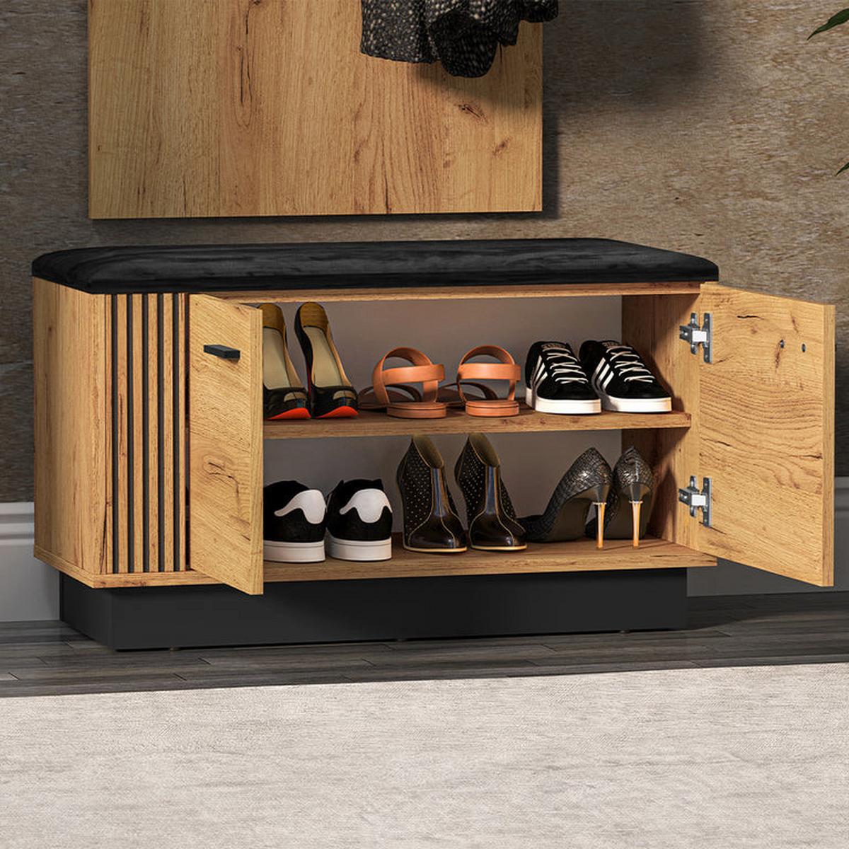 EINGANGSMÖBEL Nilo Holz - Braun, Holzwerkstoff (80/49/34cm) - Petits-meubles