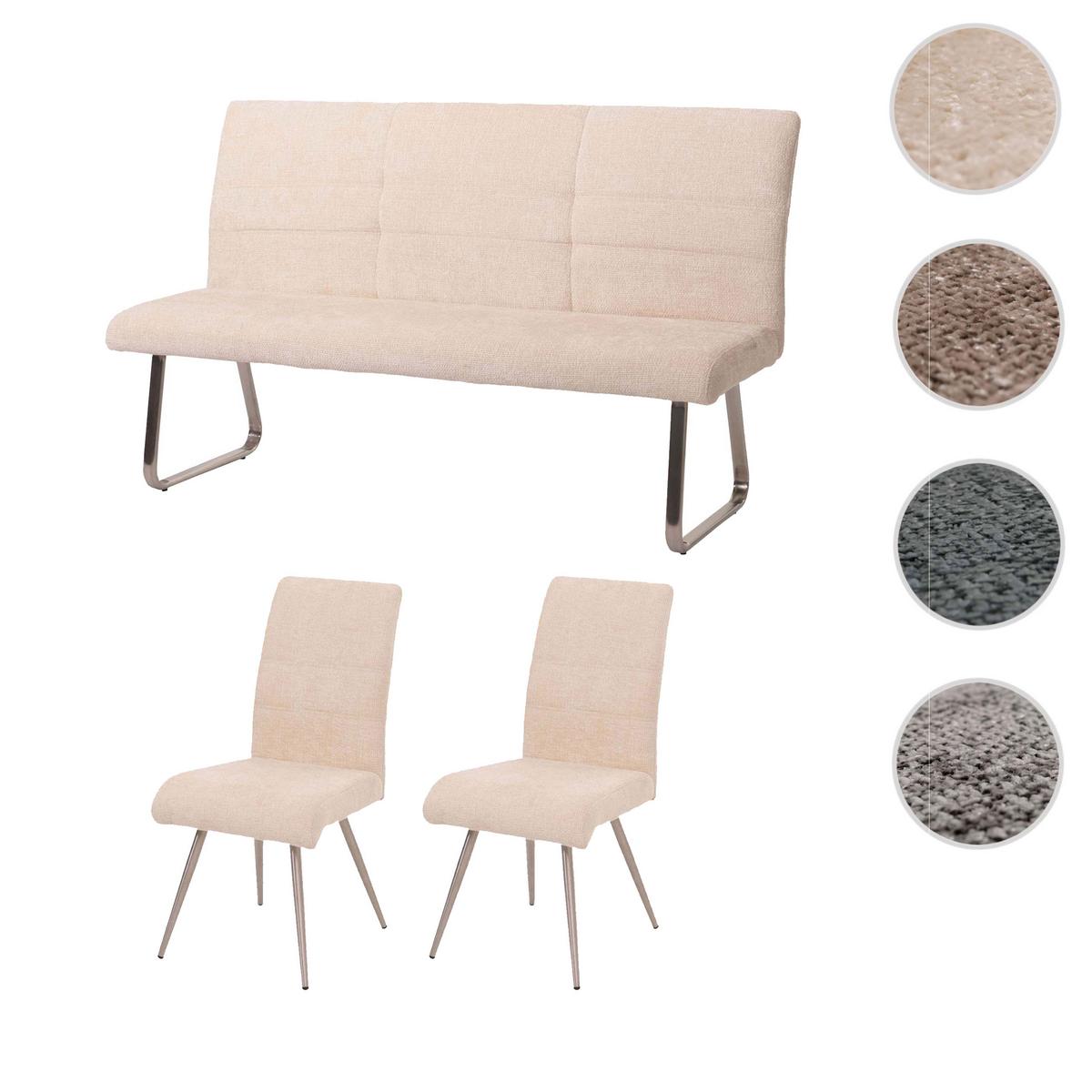 ESSZIMMER-SET Beige 3er-Set - Beige, Textil (160/100/65cm) - MCW