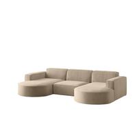 WOHNLANDSCHAFT Palma In Noel - Beige, Holzwerkstoff/Textil (299/78/165cm) - Fun Möbel