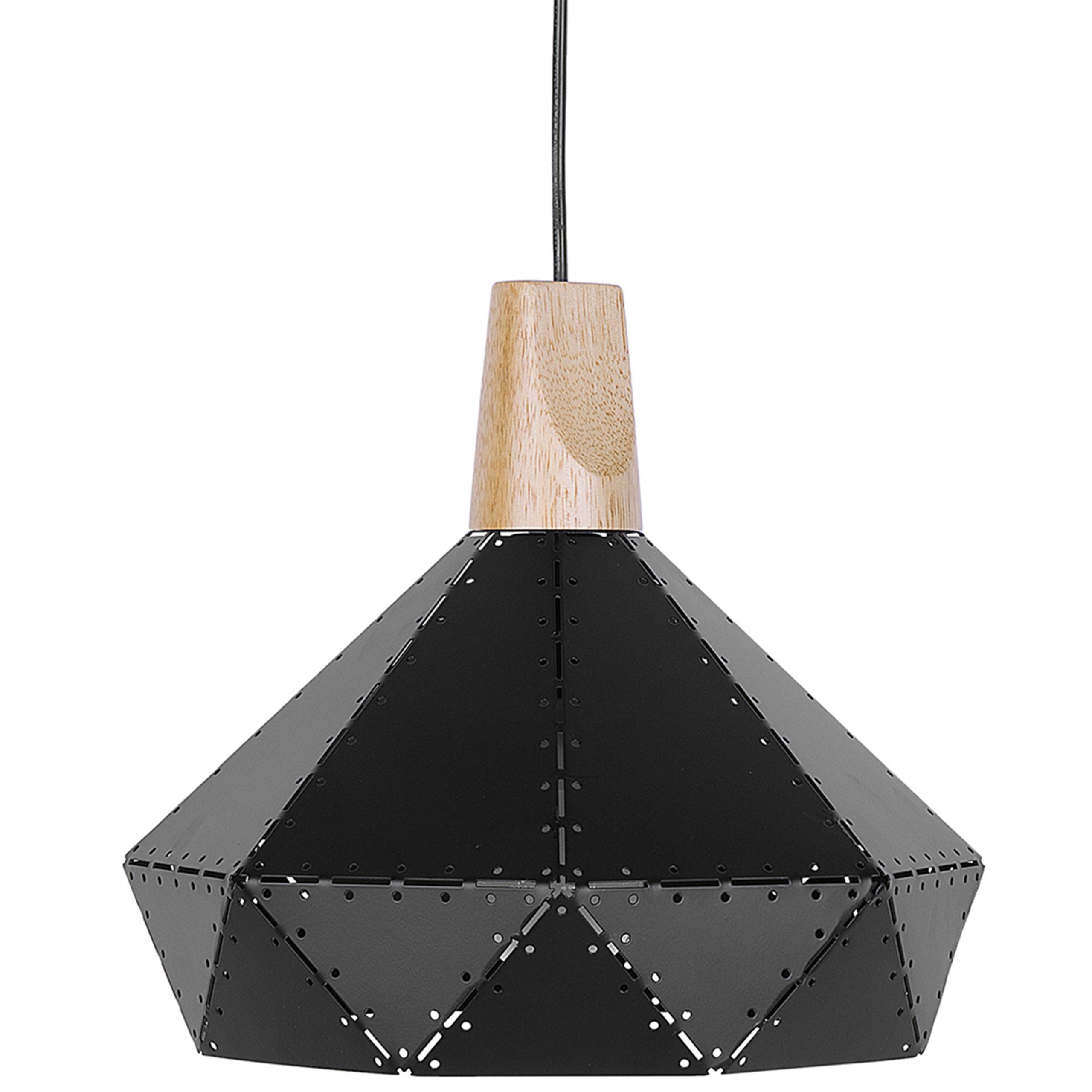 HÄNGELEUCHTE Somme 26/26/112 cm - Schwarz, Metall (26/26/112cm) - Beliani