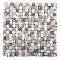 FILZTEPPICH Felty 34x34 cm - Naturfarben, Textil (34/34cm) - THEKO