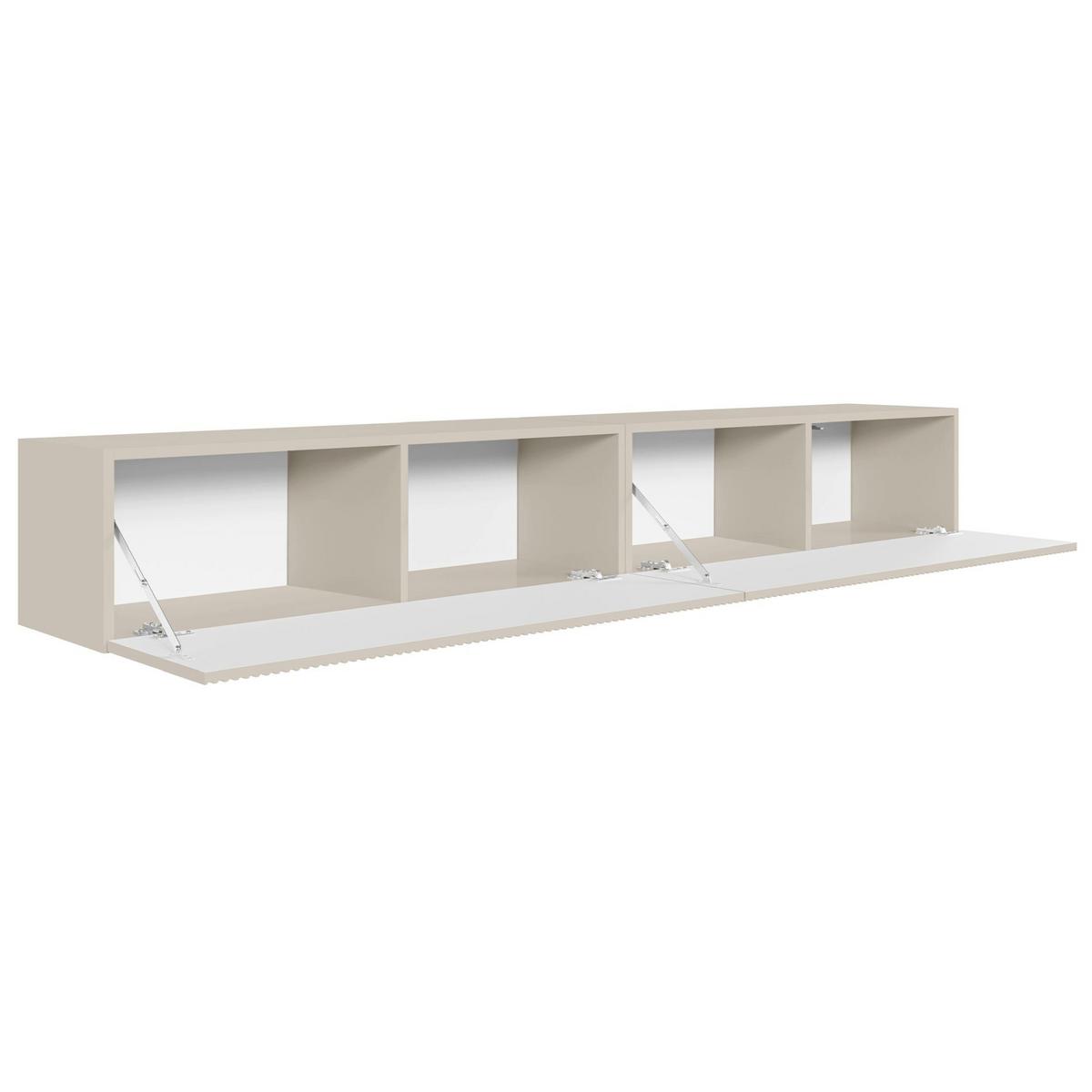 TV-LOWBOARD Veldio hängend Greige 200 cm - Taupe, Holzwerkstoff (201.6/28.5/31.6cm) - Selsey