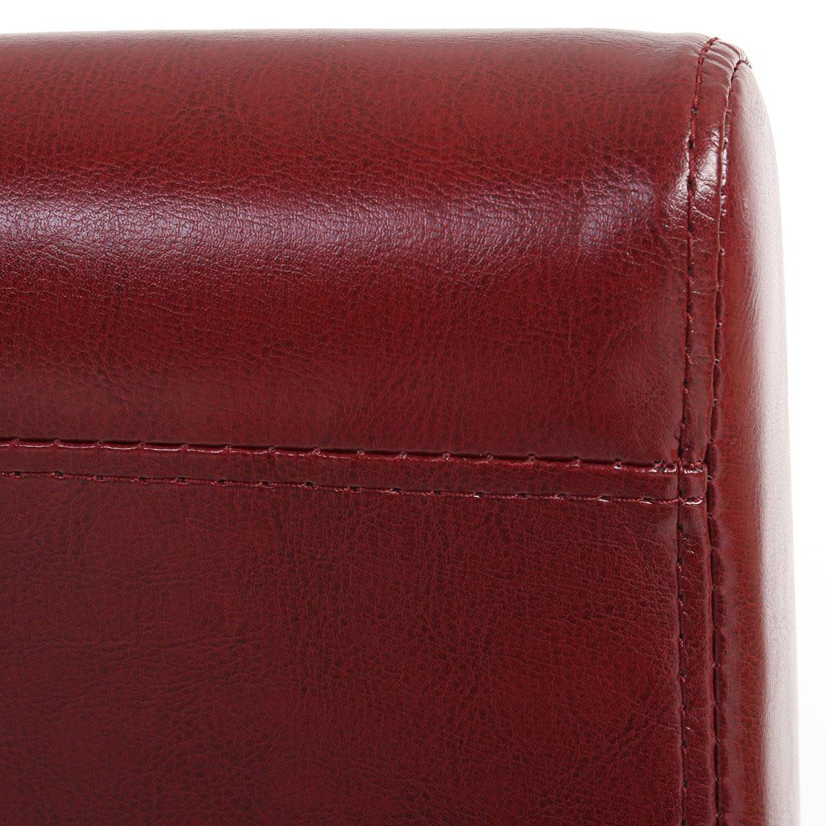ESSZIMMERSTUHL Bordeaux 4er-Set - Rotbraun/Bordeaux, Textil (43/90/56cm) - MCW