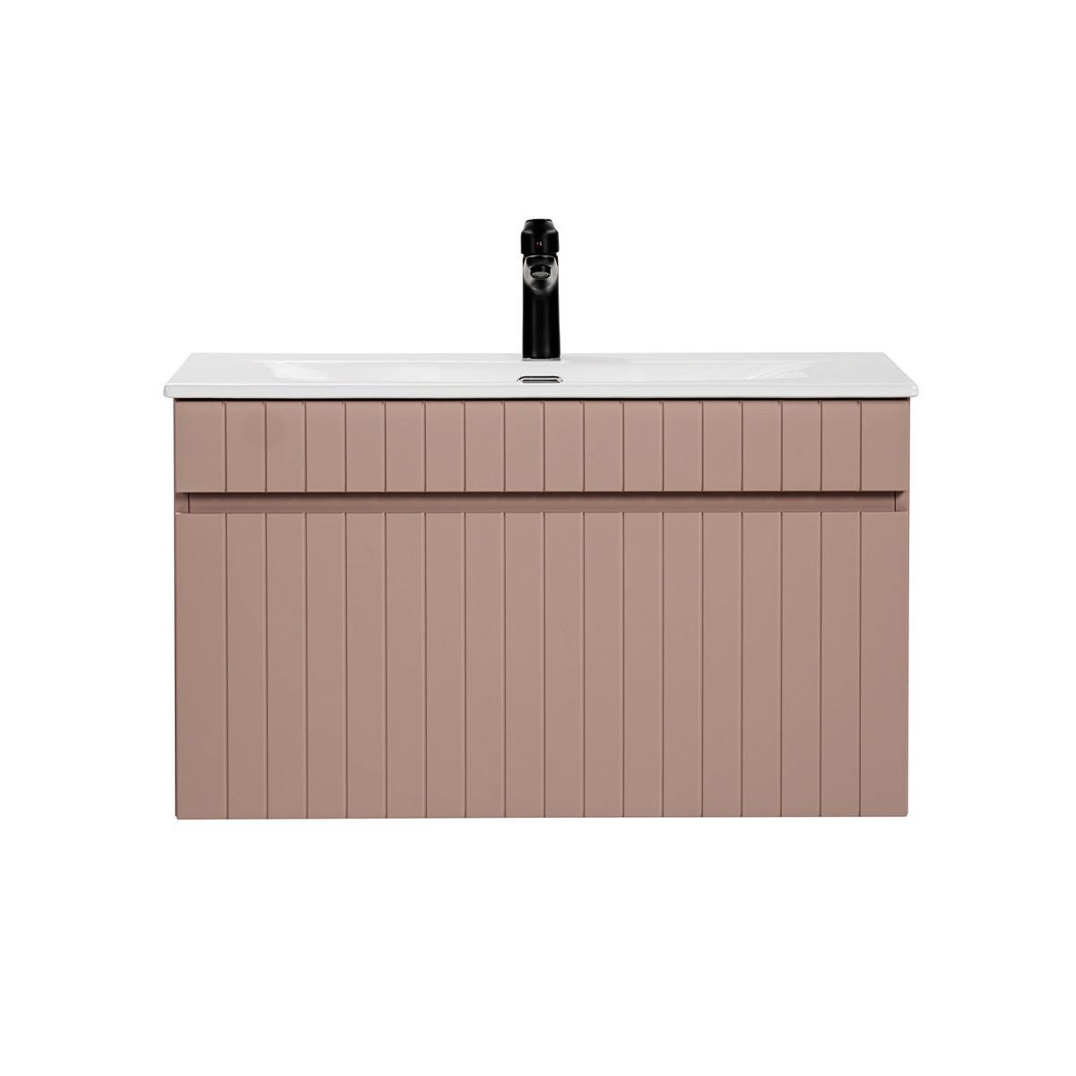 WASCHTISCH 80cm Zelie Rose - Pink, Holzwerkstoff (80/46/46cm) - Petits-meubles