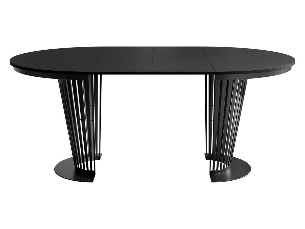 ESSTISCH Elantra 120 - Schwarz, Holzwerkstoff/Metall (120/120/76cm) - MIRJAN24