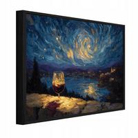BILDER mit Rahmen Landschaft Landschaft Beige 60x40 cm - Multicolor, Holzwerkstoff (60/40cm) - Wallarena