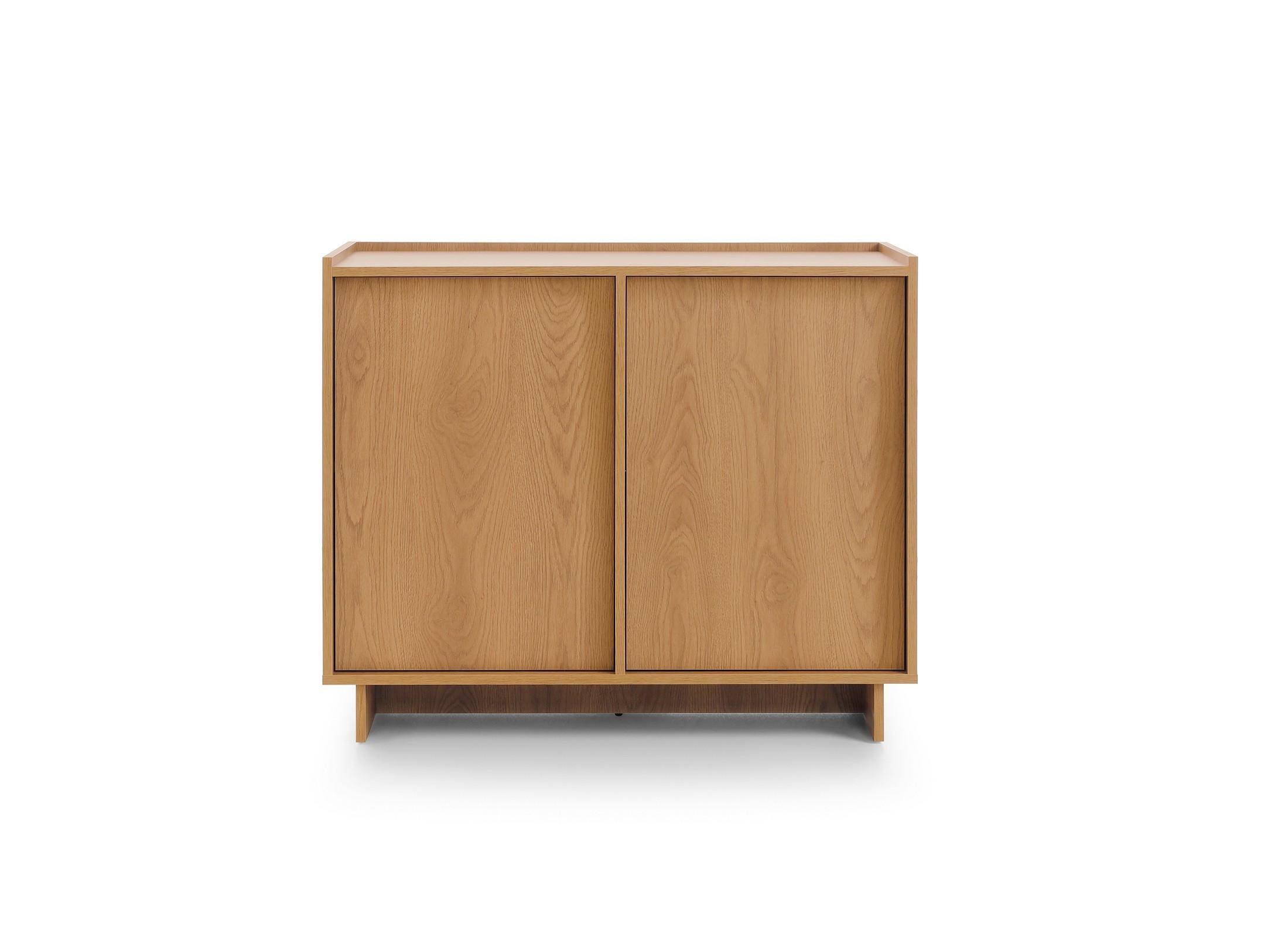 KOMMODE ZENITH 98/82/39cm mit Schubladen 2 Türen Braun - Braun, Holzwerkstoff (98/82/39cm) - MASSENO