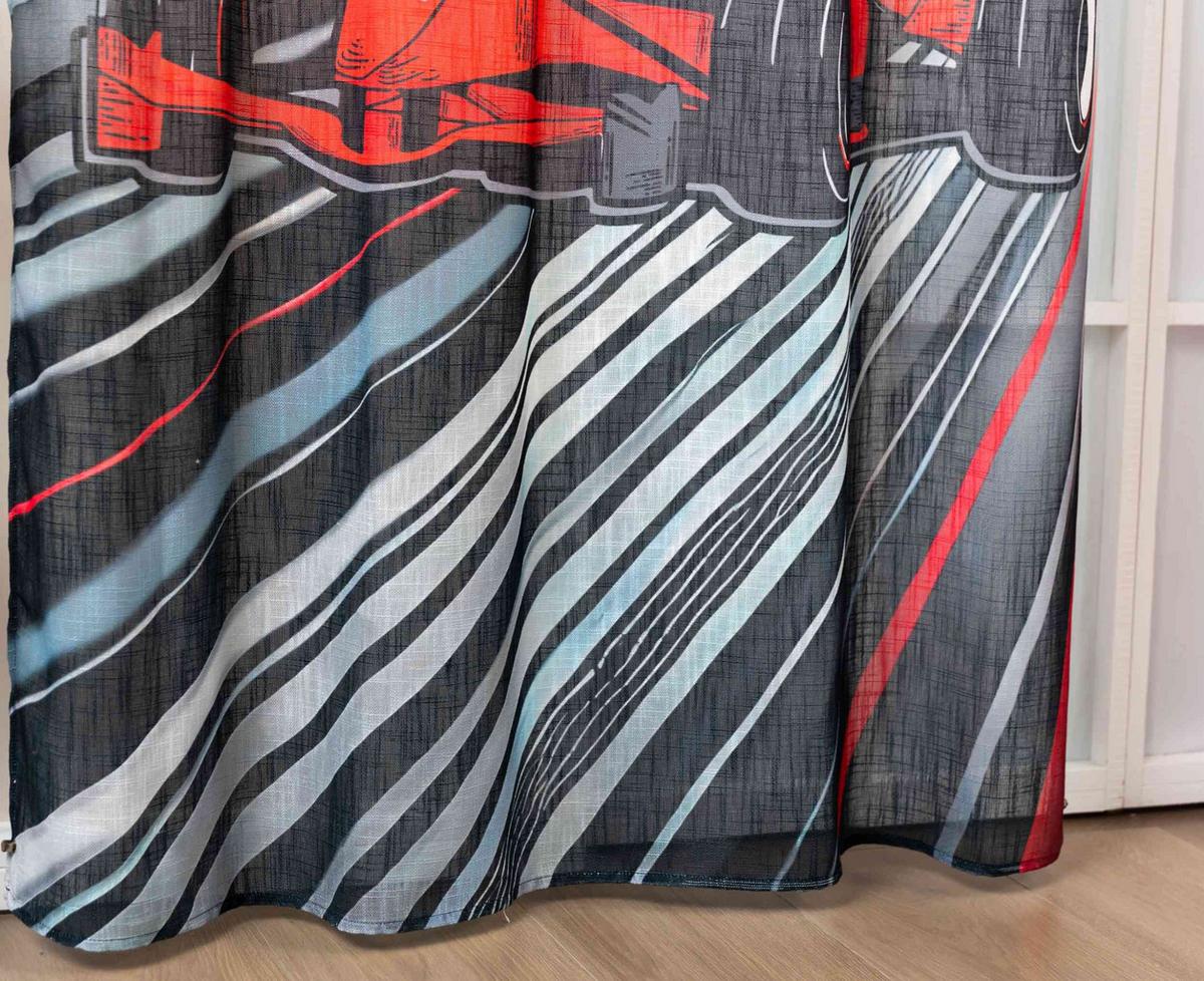 VORHANG SEOUL HxB 245x140 cm Schwarz - Schwarz, Textil (140/245cm) - Gardinenbox