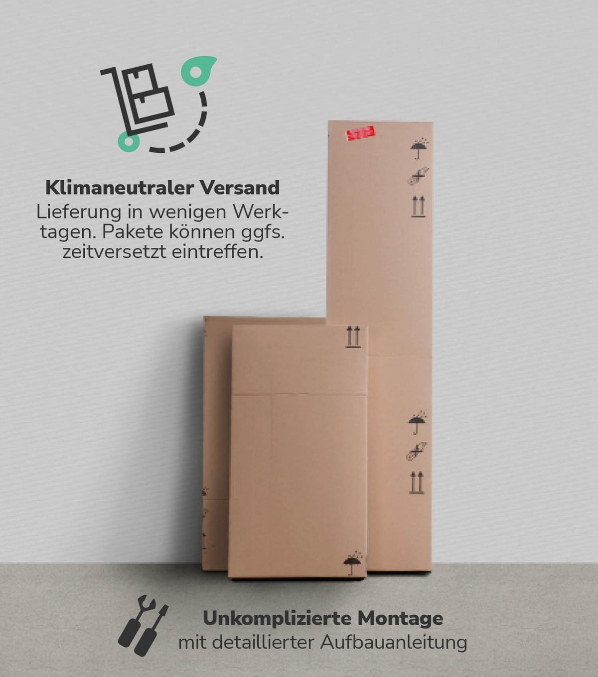 BADMÖBEL-SET 2-teilig Der Steuermann - Weiß, Holzwerkstoff (103/180/34cm) - Mokebo