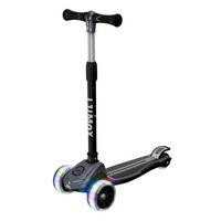 KINDERROLLER Lumox höhenverstellbarer Lenker inkl. Leuchtränder schwarz - Schwarz, Metall (28/59cm) - Juskys
