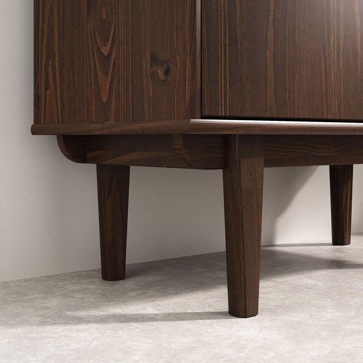 WOHNZIMMERSCHRANK SIMONA nussbaum - Nussbaumfarben, Holz (80/188/37cm) - IDIMEX