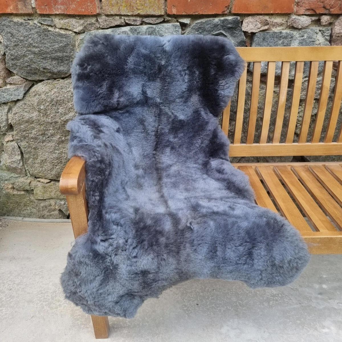 SCHAFFELL Premium Merino Lammfell Silber Grau geschoren ca. 105 cm - Silberfarben/Grau, Fell (55/105cm) - Provellus