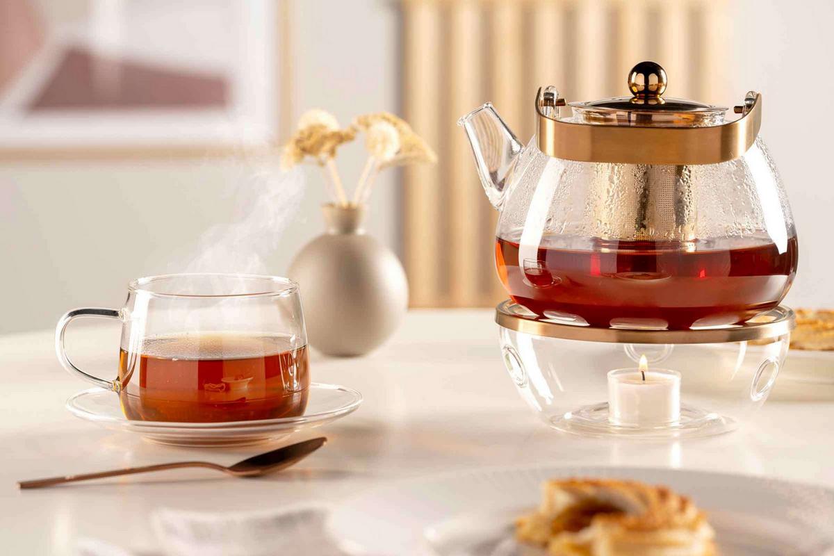 TEETASSEN Tè Per Te transparent 570 ml 4er Set - Transparent, Glas (0.57L) - Leonardo Living