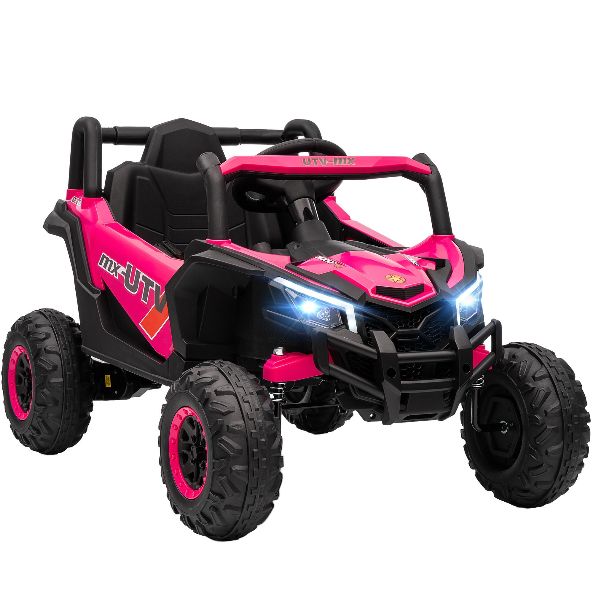 KINDER-ELEKTROAUTO Kunststoff Metall Rosa - Rosa, Kunststoff (96/61/56cm) - AIYAPLAY