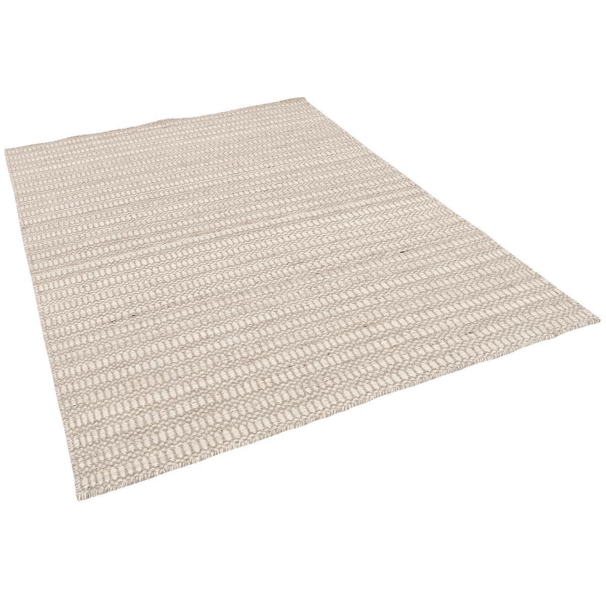 NATUR TEPPICH WOLLE SKANDI MELIERT - Grau, Textil (160/230cm) - Pergamon