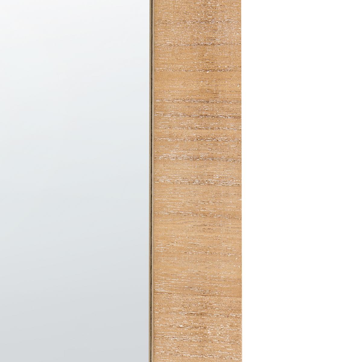 WANDSPIEGEL 44/104 cm Hellbraun Chanu - Hellbraun/Braun, Holzwerkstoff (44/104/3cm) - Beliani
