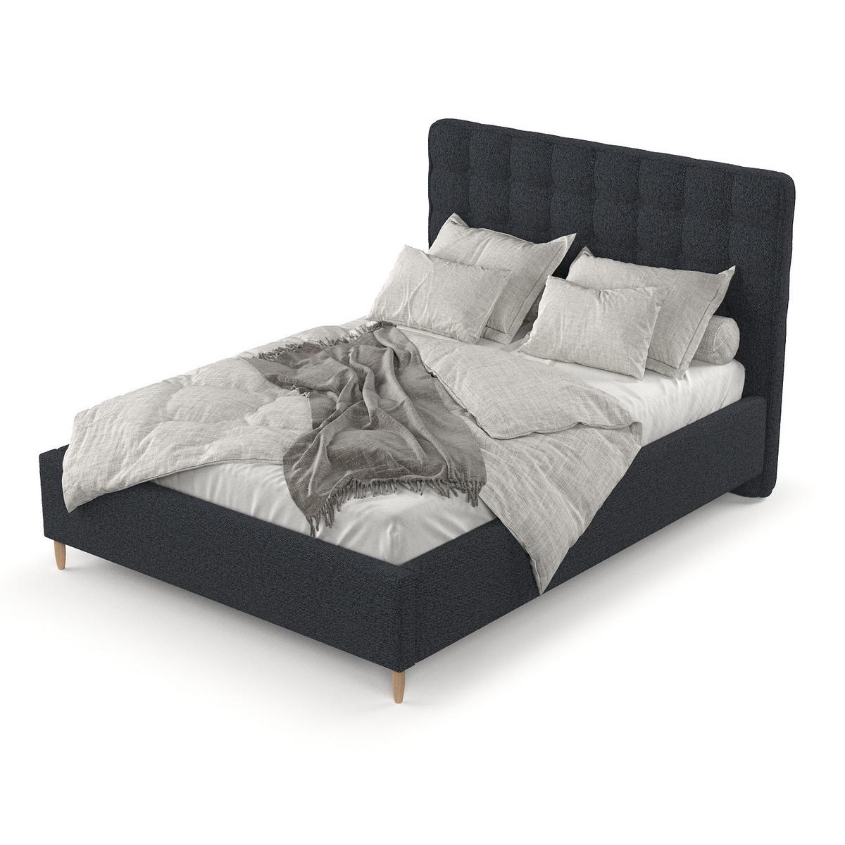 POLSTERBETT Paloma 160/200 cm Anthrazit im Riva Stoff - Anthrazit/Naturfarben, Holz/Holzwerkstoff (160/200cm) - AltaBeds