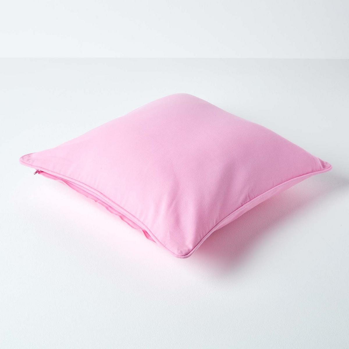 KISSENHÜLLE rosa 45/45 cm, 100% Baumwolle - Rosa, Textil (45/45cm) - Homescapes