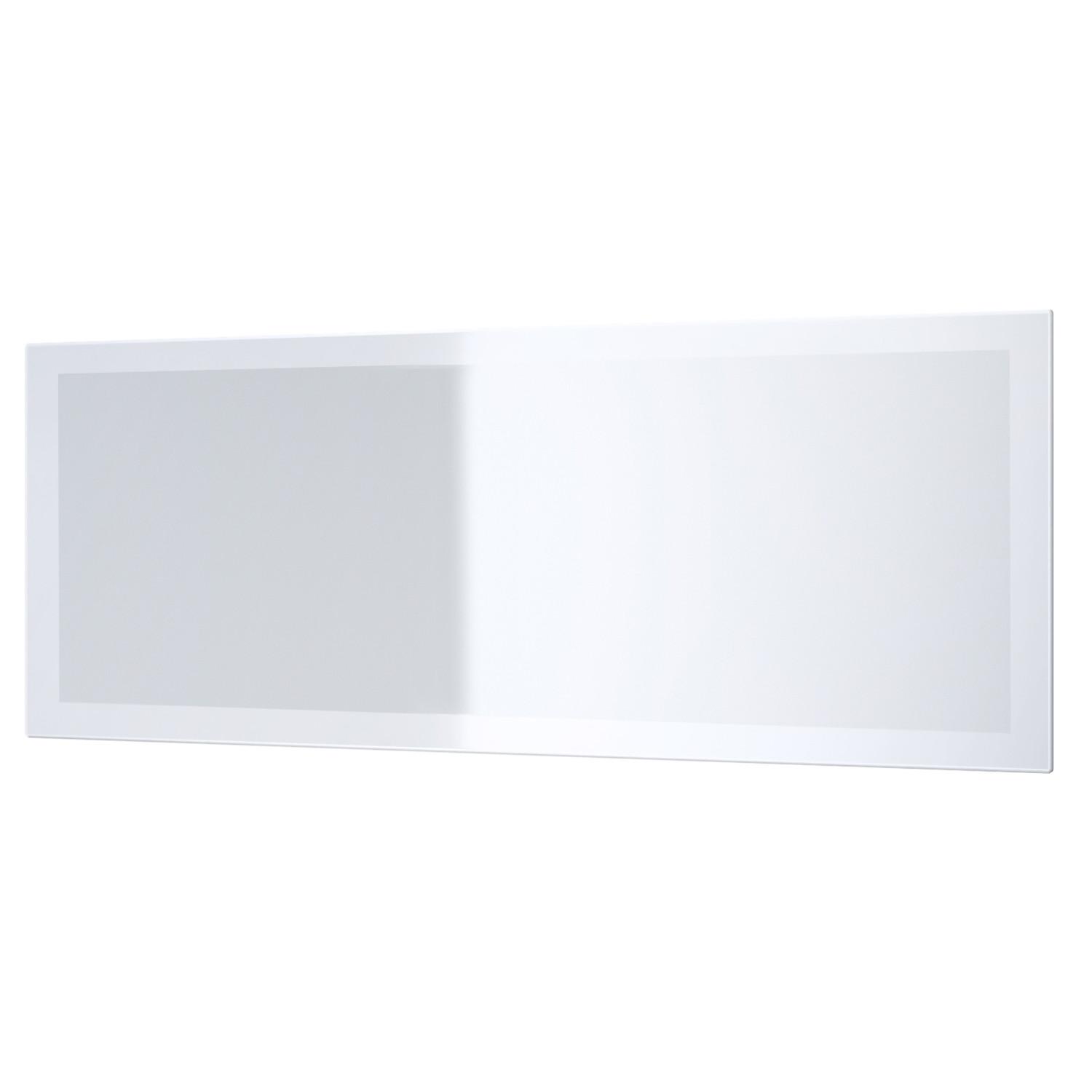 SPIEGEL Lima Weiß Hochglanz - Weiß Hochglanz, Holzwerkstoff (139/55/2cm) - Vladon