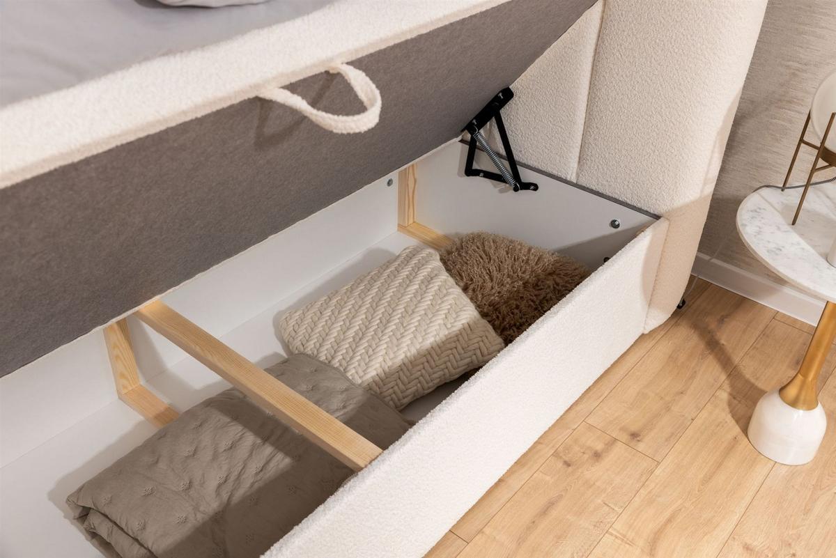 BOXBETT Denis - Braun, Holzwerkstoff/Textil (160/200cm) - Fun Möbel