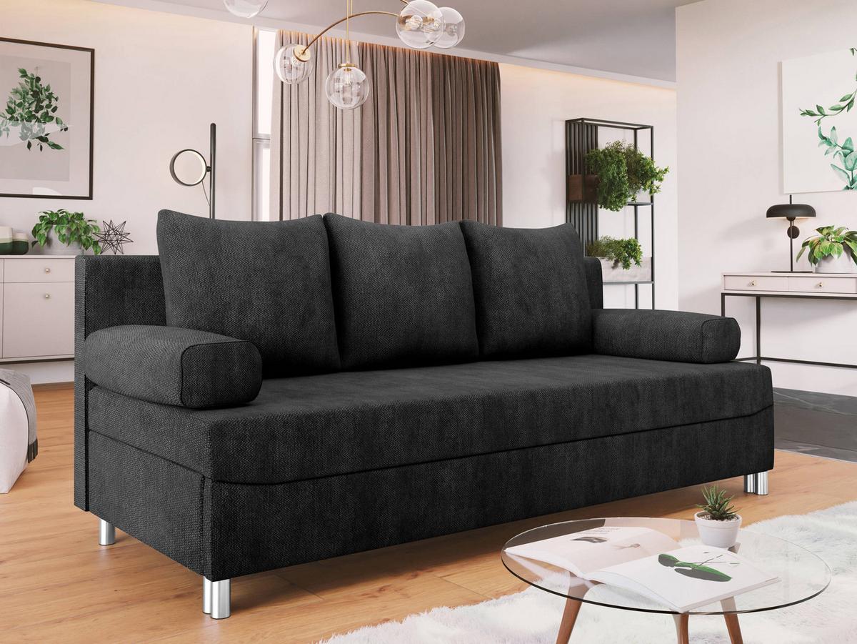 SCHLAFSOFA Dover - Chromfarben/Anthrazit, Holz/Kunststoff (192/86/80cm) - MIRJAN24