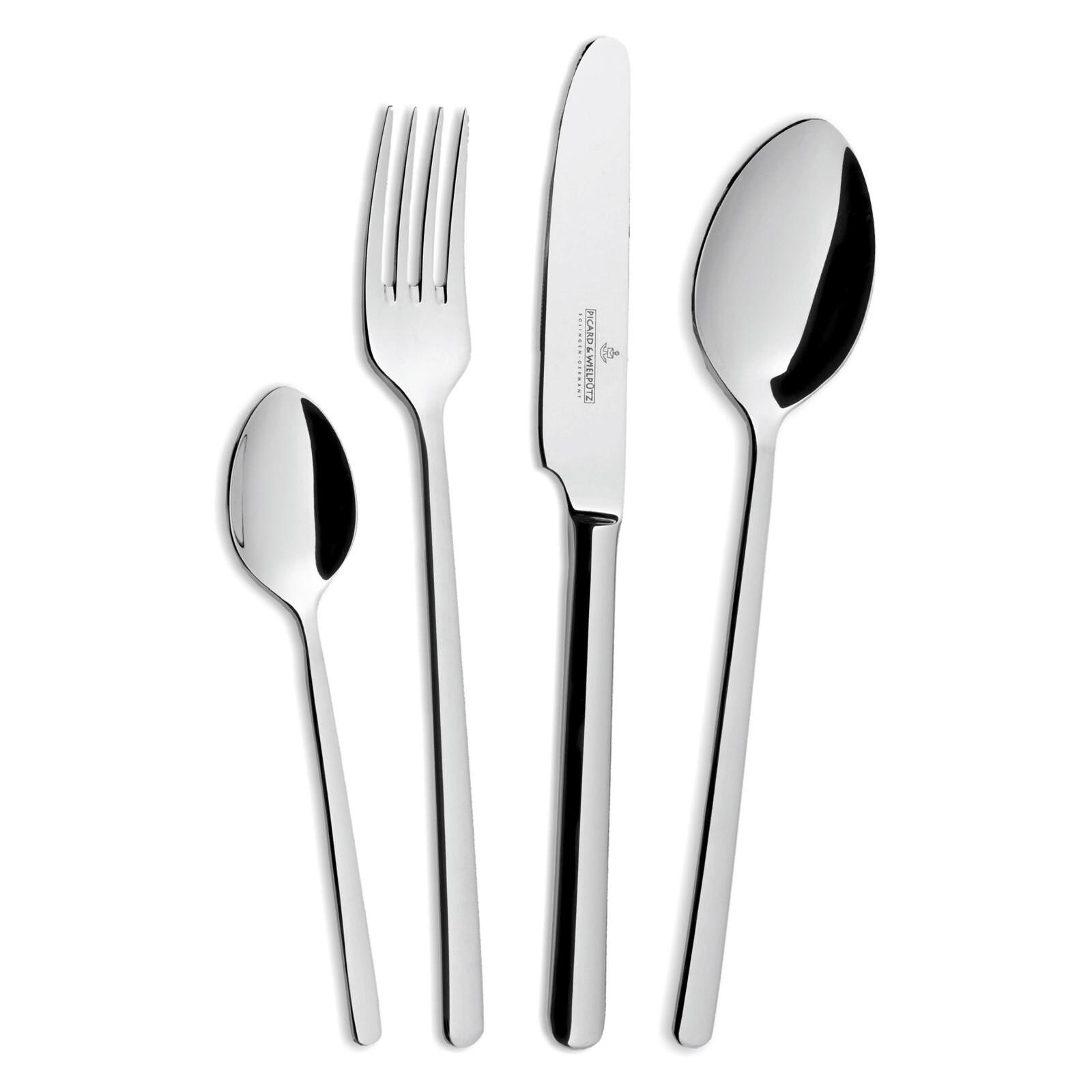 TAFELBESTECK Ventura silber 24-tlg. - Silberfarben, Metall - Picard & Wielpütz