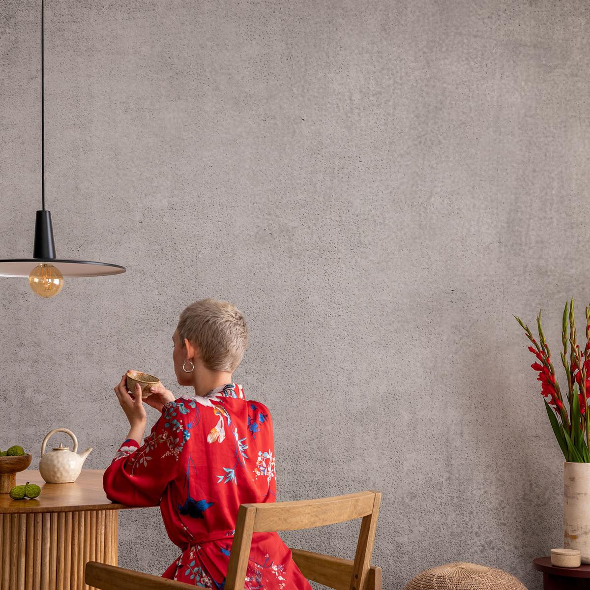 FOTOTAPETE 312x219 cm - Betonmuster - Grau, Textil (312/219cm) - Wallfluent