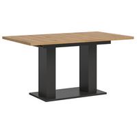 ESSTISCH grau, Eiche Artisan Küchentisch ausziehbar 150 - 190 cm - Eiche Artisan/Grau, Holzwerkstoff/Metall (150/90/76cm) - Inn.Furn