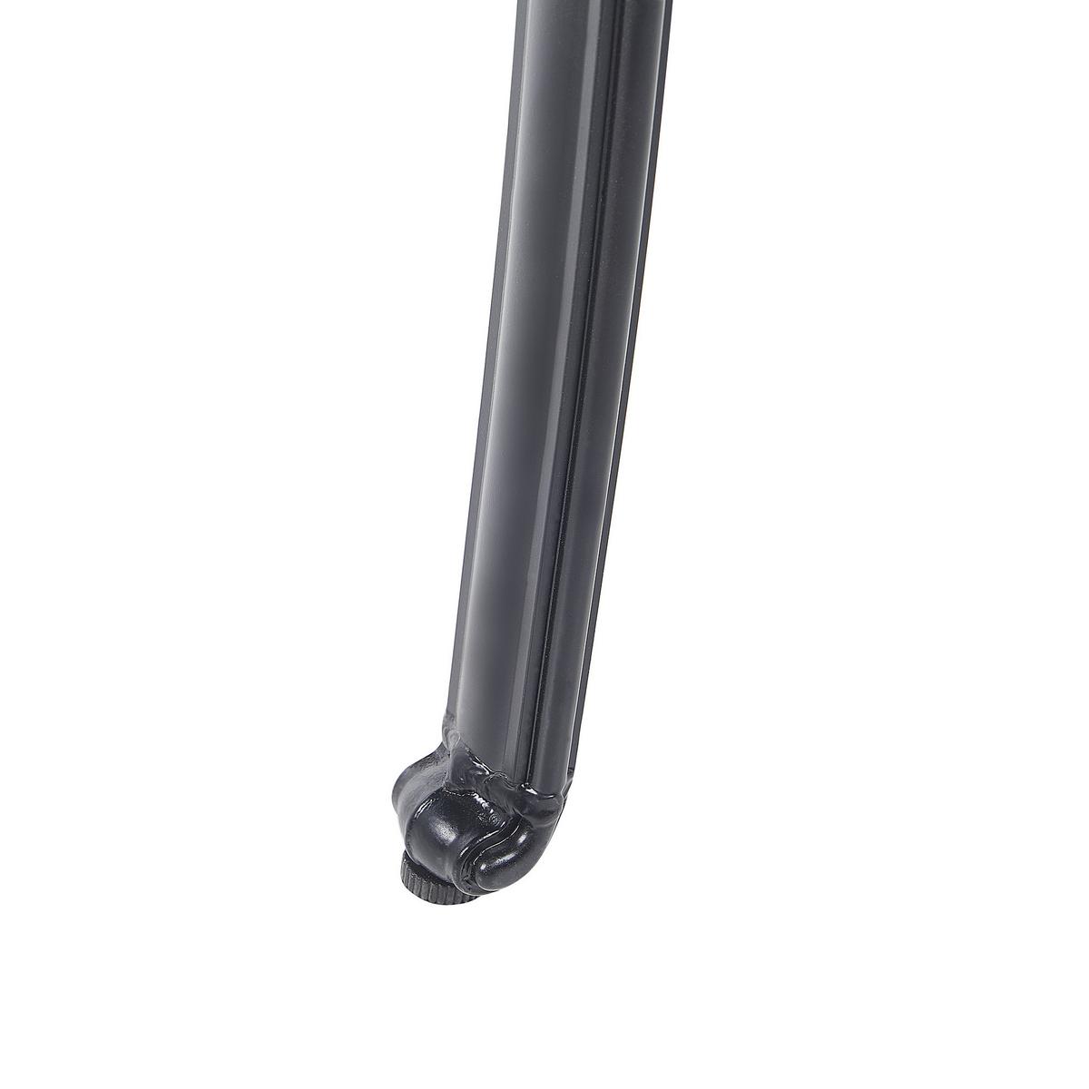 GARTENSTUHL 4er-Set Aluminium schwarz Ancona - Schwarz, Metall (68/97/65cm) - Beliani