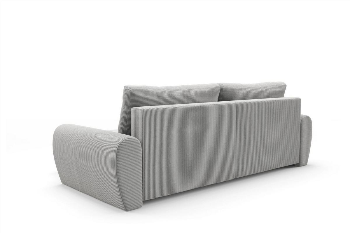 ECKSOFA Galan Mit Schlaffunktion - Hellgrau, Holzwerkstoff/Textil (153/253cm) - Fun Möbel