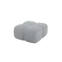 POUF Miko-Puf 90x90x45 cm Grau Cord Modular Sitzhocker - Anthrazit/Schwarz, Holzwerkstoff/Kunststoff (90/43/90cm) - ALTDECOR