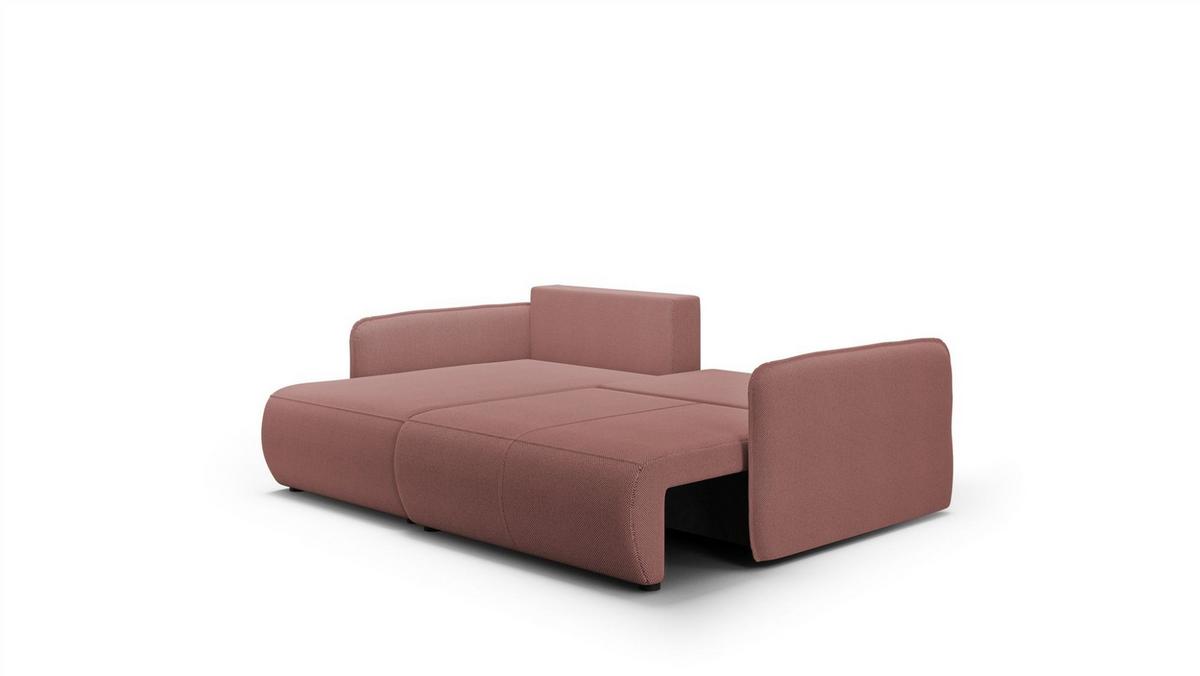 ECKSOFA Calgary - Rosa, Holzwerkstoff/Textil (207/148cm) - Fun Möbel