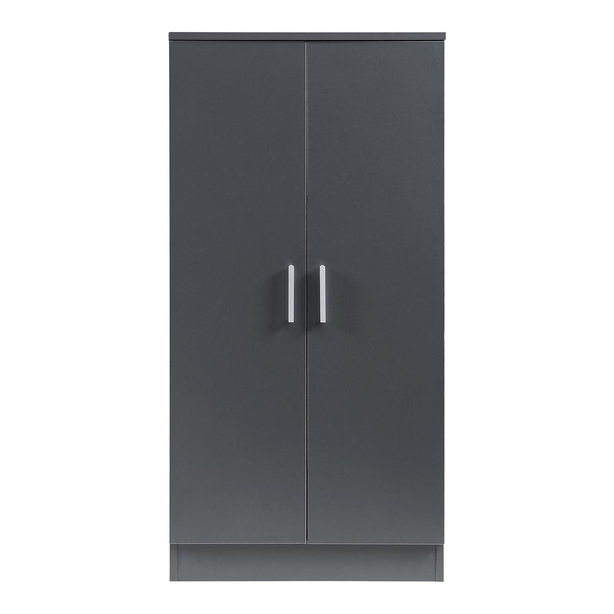 SCHUHSCHRANK Notribontaa - Anthrazit, Holzwerkstoff (55/108/35cm) - [en.casa]